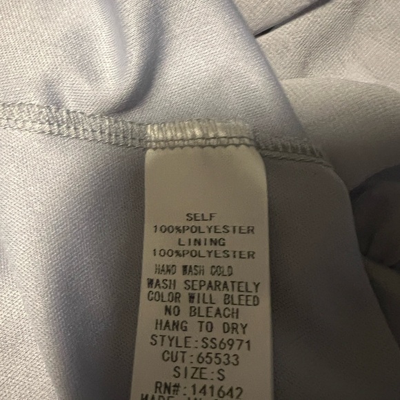 Blue She + Sky Soft Satin Dress - Picture 5 of 5